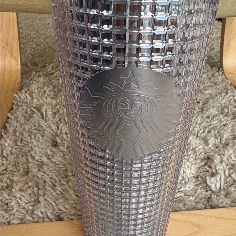 Starbucks Silver Grid Tumbler - Picture 2 of 4